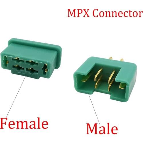 1/2/5Pcs 6Pin MPX Multiplex Connector Plug Gold-plated 6P 40Amp Male Plug Female Jack Adapter RC LiPo Battery Aeromodelling Part