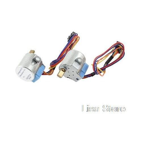 2 Pcs Replacement Speed Reducing Wired Electric Stepper Motor 1000r/min DC 5V
