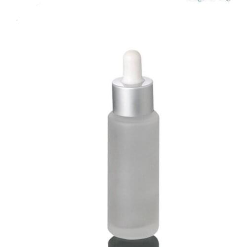 240pcs 30ml Frosted transparent glass essential oil bottle with dropper, 1 oz dropper cosmetic packaging
