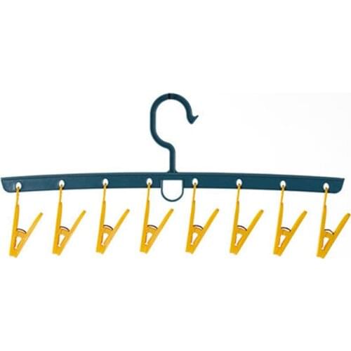 5pcs/lot Plastic Socks Hangers Household Clothes Hangers for Sock Underwears Bras Drying with Wind-proof Clips