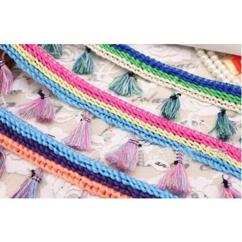 6 cm Fringe Lace Trim 20 Yards DIY Lace Tassel Trim Ribbon Sewing Fabric For Home Garment Curtain Handmade