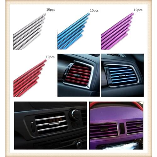Car parts air conditioning outlet decorative strip clip modified personality for Toyota 4Runner Sienna Sequoia Prius GR