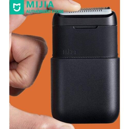 XiaoMi Mijia Braun Electric Shaver Men Portable Mini Beard Trimmer Wet and Dry Shaving For Travel Double Cutter Head Waterproof
