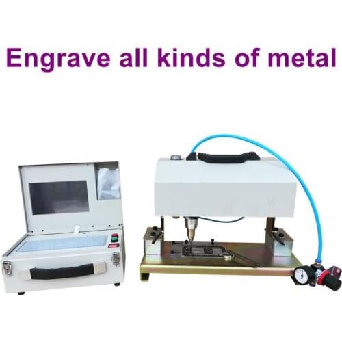 Hot sale Handheld metal engraving machine for chassis number Handheld dot peen metal chassis number marking machine 18090
