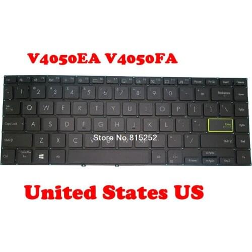 Laptop Keyboard For ASUS V4050EA V4050FA Without Frame Black United States US NO Backlit Film