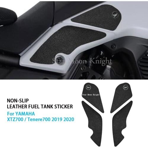 Non-slip side fuel tank sticker waterproof fuel tank Kneepad sticker PVC leather FOR YAMAHA Tenere 700 XTZ700 Tenere700