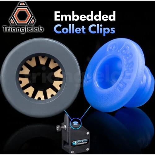 Wholesale BMG EXTRUDER Embedded Collet Clips for extruder and other Embeddable tube Ptfe tube blue Collet Clips Free shipping