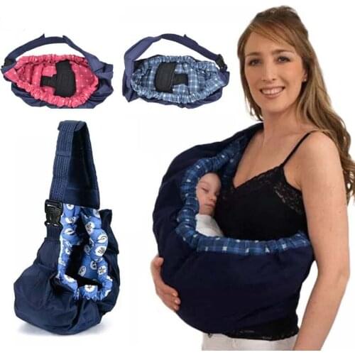 Newborn Baby Carrier Swaddle Sling Infant Nursing Papoose Pouch Front Carry Wrap Pure Cotton Breastfeed Feeding Carry Bag