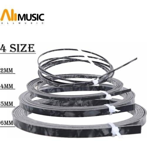 Colorful Celluloid 6/5/4/2 mm Width Guitar Binding Purfling 5 Feet Length Black Pearl