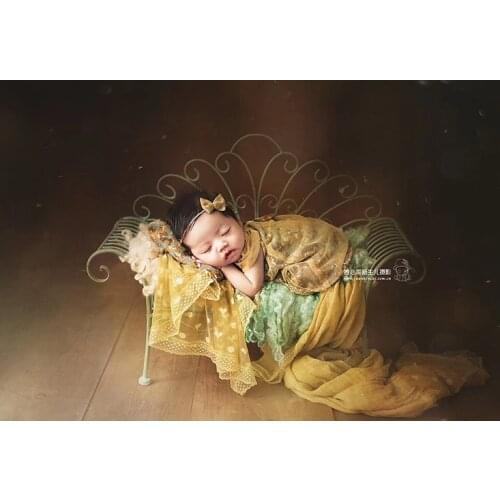 Romantic style princess baby floral dress three-piece original design baby photo newborn photography props