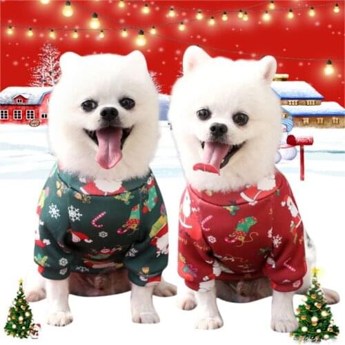 Christmas Dog Dress Winter Pet Dog Clothes Dog Xmas Costume Dog Yorkie Chihuahua Cat Clothes Dresses Pet Clothing