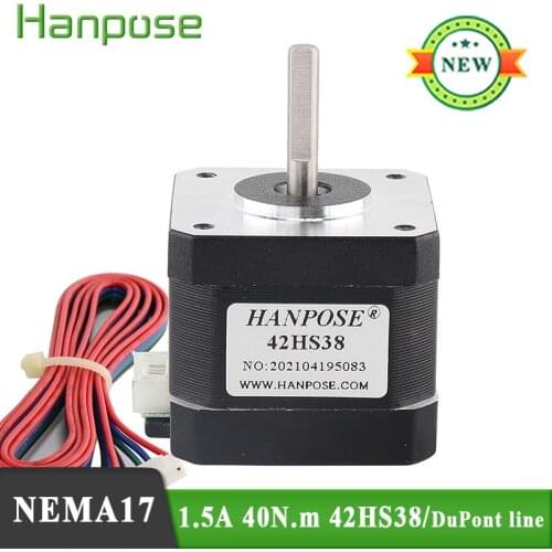 Nema17 Stepper Motor 40N.CM 38mm 42BYGH 1.5A 42HS38 motor for 3D printer CNC XYZ+ DuPont line 42 stepper motor 12v Nema 17