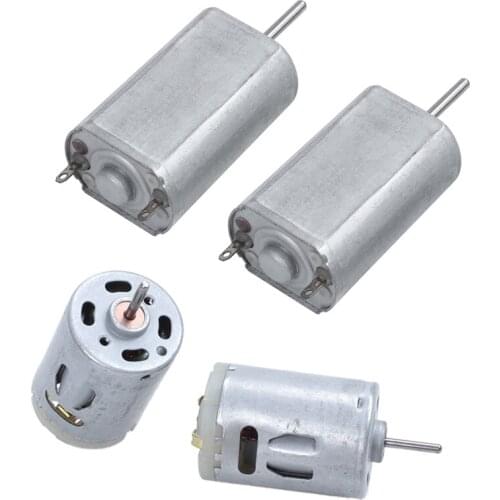 2Pcs DC 9V 30800RPM 2Mm Dia Shaft High Speed Model Airplane DC Motor & 2 X DC 1.5-18V 30000RPM Micro-Motor 32X28mm For RC Model