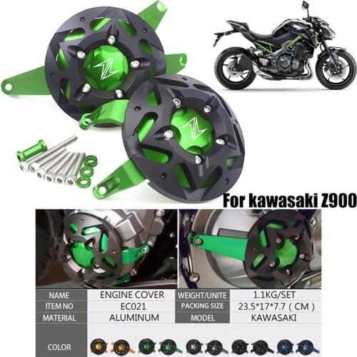 Motorcycle Engine Guard Frame Slider Protector Crash Pad Engine Stator Protective Cover For kawasaki Z900 Z 900 2017-2020 2021