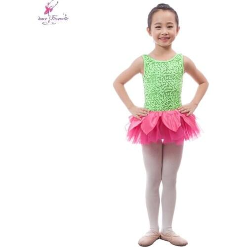 Forest Green Fairy Dance Tutu Dance Wear For Girls Ballet Stage Dance Show Performance Jazz/Tap Dance Cloth