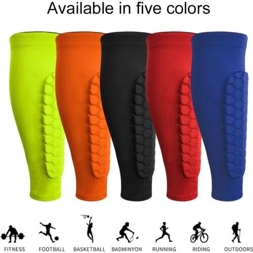 1 PC Honeycomb Shin Guard Professional Sports Football Shields Soccer Legging Shinguards Leg Sleeves Protective Gear