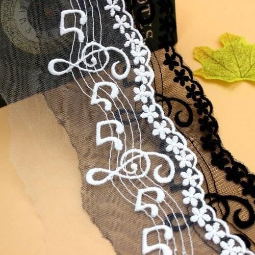 1Yards Latest Lace Mesh Fabric Ribbon 10cm Embroidery Flower Lace Fabric Guipure Trim Wedding Dress Sewing Dresses Craft LQ13