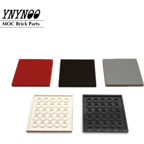 20Pcs/Lot Flat Tile 6x6 High-Tech Mechanical MOC Brick Educational DIY Classic Building Block Assemble Particle Compatible 10202