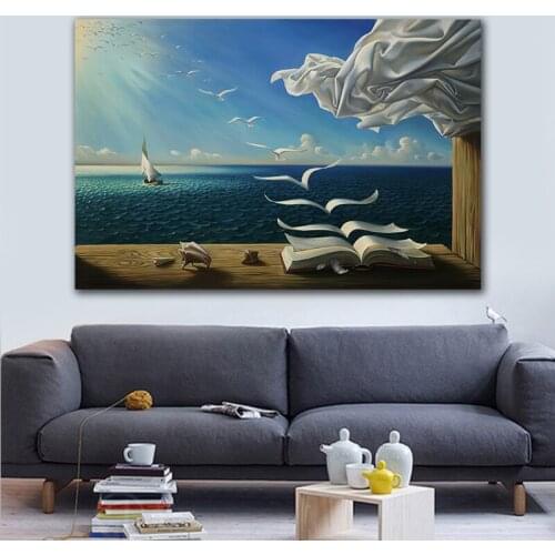 Abstract Canvas Painting Style Classic Landscape Posters Print For Living Room Bedroom Home Art Picture For Wall Decor