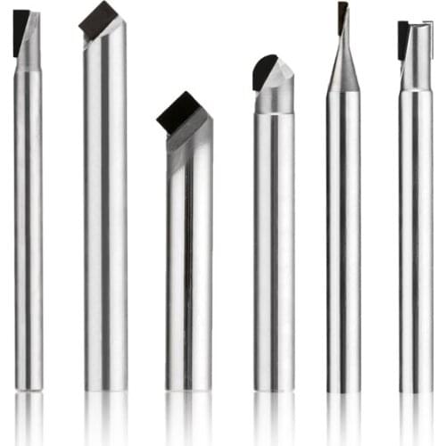 50L 60L 75L Diamond Cutter Ceramic Glass Graphite Silicon Copper Aluminum End Mill for Cutting Chamfer PCD Milling Cutter