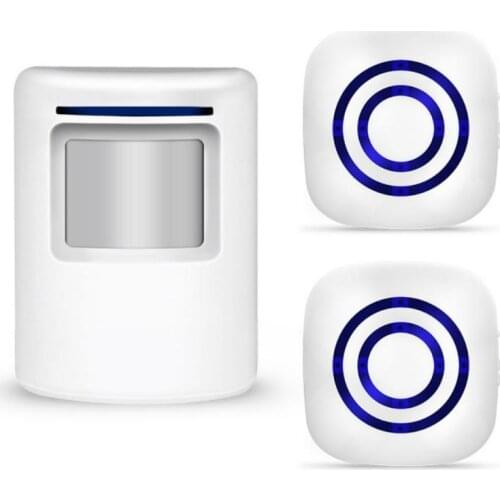 Wireless Door Bell Chime Welcome Home Security Alarm IP Motion Sensor Doorbell LED Waterproof Anti-theft For Garage Offices