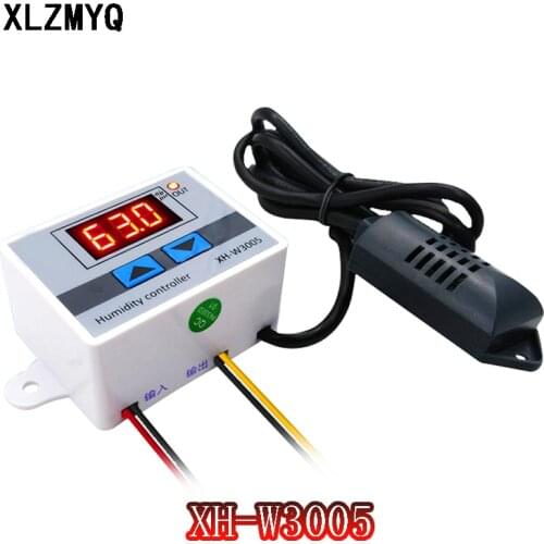 XH-W3005 Digital Humidity Controller 12V 24V 110V 220V Hygrometer Humidity Temperature Control Switch regulator +Humidity sensor