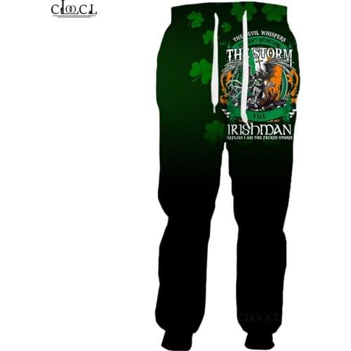 CLOOCL Irish St.Patrick Day Sweatpant 3D Print Trousers Men Women Harajuku Jogging Pant Streetwear Casual Pant Drop Shipping