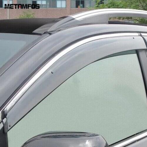 For Honda CR-V CRV 2017 2018 2019 Car Side Window Visor Vent Sun Shade Cover Trim Rain Guard Shield Awning Shelter Car Styling