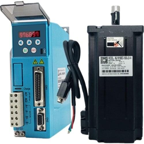 Aubalasti 2 Phase Hybrid Stepper Servo Driver 2HSS858-RC and Motor 86J18156EC-1000 12Nm Use for CNC Engraver Machine