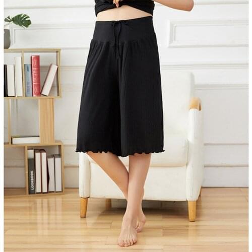 Fdfklak M-3XL Plus Size Pregnancy Maternity Sleeping Pants Casual Loose Women Summer Pregnant Sleepwear Mother Home Clothes