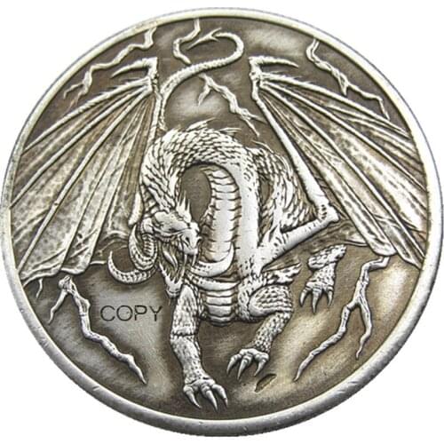 HB(159)Hobo USA Morgan Dollar skull zombie skeleton Silver Plated Copy Coins