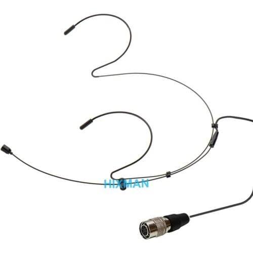 HIXMAN Black HM1-SA Double Ear OmniDirectional Headset Headworn Microphone For SAMSON BT3 CT2 TX-3 UT4 UT5 UT6 Wireless System