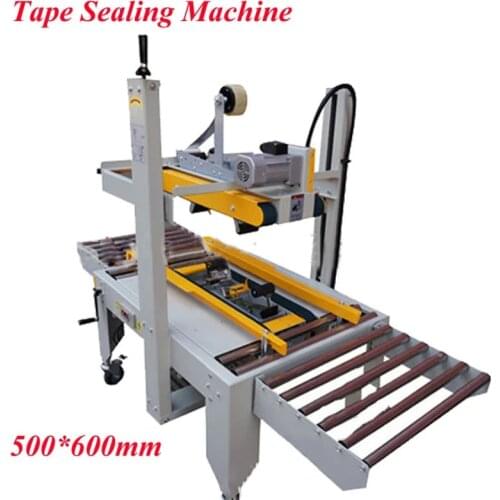 Tape Sealing Machine 220V 180W Large Semi-Auto Box/Case/Carton Tape Sealer with English Manual FXJ-6050