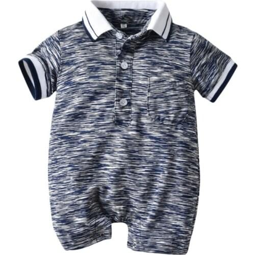 Hot Summer Boys Baby Clothing Short Jumpsuit Gentleman Newborn Romper Baby Boy Clothes Infant Roupas Baby Rompers