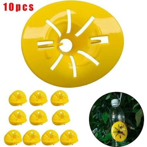 10PCS Garden Trap Bee Hornets Catcher Wasp Insects Funnel Killer Bottle Wasp Trap Non-toxic Flower Shaped Insect Hornets Catcher