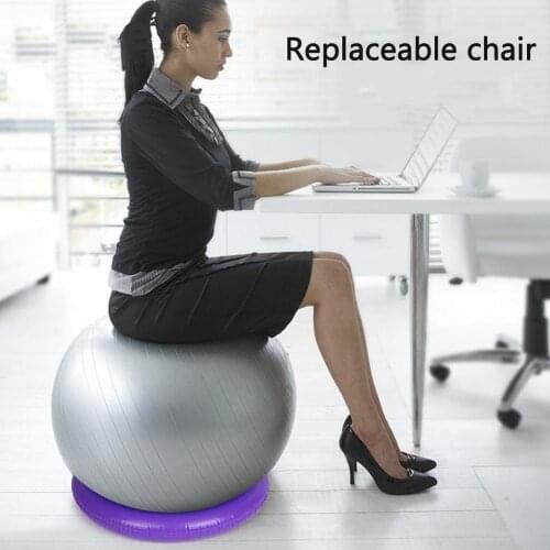 Yoga ball base non-slip explosion-proof PVC Pilates pregnant women round exercise thickening gym home fitness balance ring
