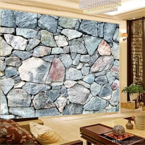 Custom 3d Wallcovering Wallpaper Original Simple Stone Wall Living Room Bedroom Modern Home Decoration Painting Mural Wallpapers