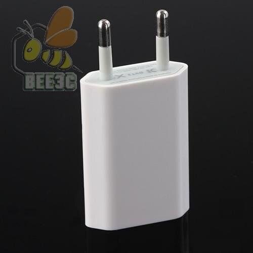 Flat White full 1A EU US AC Plug USB Power Home Wall Charger Adapter for iPhone 7 6 6s plus 5 5S 4 fourth Charging 1000 PCS/lot