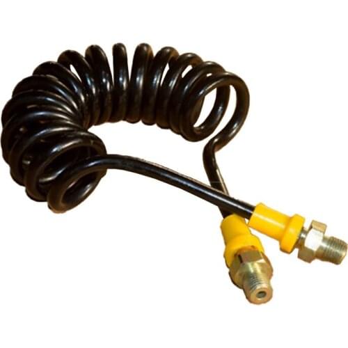 PCP Pump Air Pressure Hose High Pressure Flexible Pneumatic Spiral Hose PU Spring Telescopic Hose with Connector 1Pcs