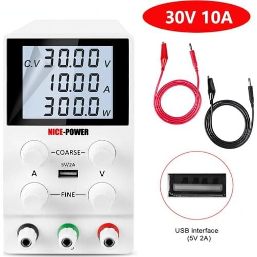 USB DC Lab Regulated Adjustable Power Supply 30V 10A 60V 5A 120V 3A LCD Switching Power Source Voltage Regulator Stabilizers