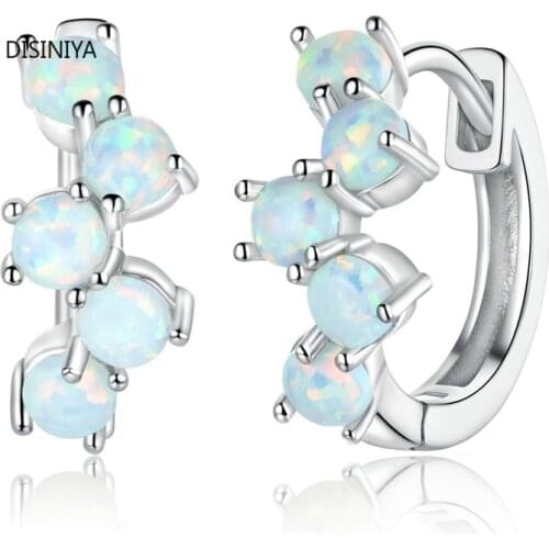 Disiniya Genuine 925 Sterling Silver Dreamy Bubbles Plated Platinum Stud Earrings for Women Fine Jewelry 2021 New ESCE56941