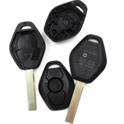 2/ 5pcs button Car Key Case Shell For B-MW 3 5 7 Series 325 325i 325ci 330 330i 525 525i X5 X3 Z3 Z4 Uncut Remote key