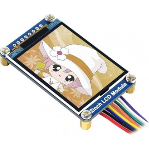 2inch LCD Display Module with IPS Screen 240×320 Resolution SPI Interface for Raspberry Pi/Jetson Nano/Arduino/STM32