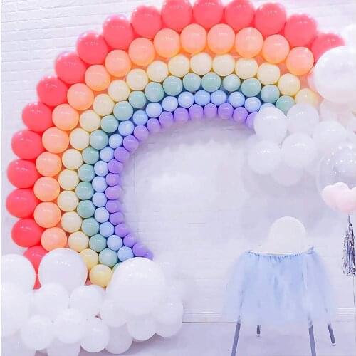 252pcs Rainbow Balloon Garland Arch Kit For Anniversary Decorations Baby Shower Birthday Party Balloons Decoration Supplies