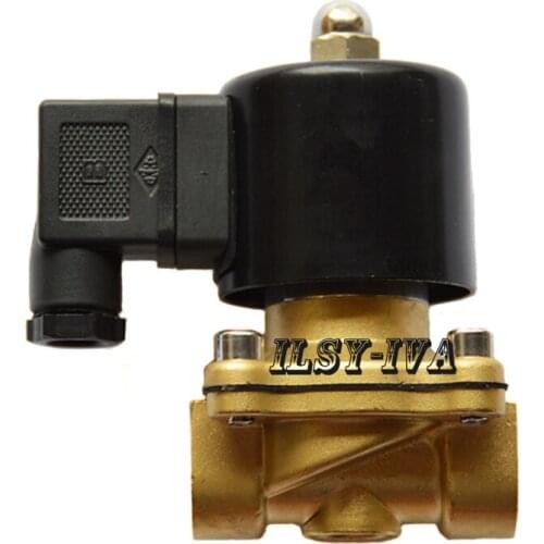 2W series DN25 DC12V/DC24V brass Plastic coil solenoid valve