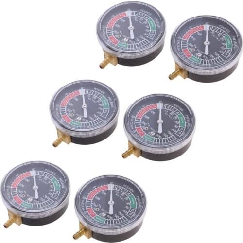 6Pcs Carburetor Carb Vacuum Gauge Synchronizer Synch Guage Meter Set