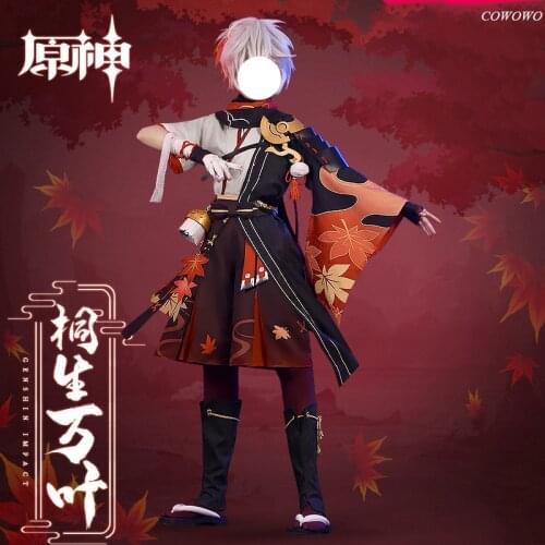 Anime! Genshin Impact Kiryu Kazuha Game Suit Gorgeous Uniform Cosplay Costume Halloween Carnival Party Outfit For Men 2021 NEW
