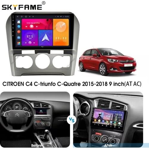 SKYFAME Android Car Navigation Radio Multimedia Player For CITROEN C4 C-triunfo C-Quatre MT AC Android Auto stereo GPS system