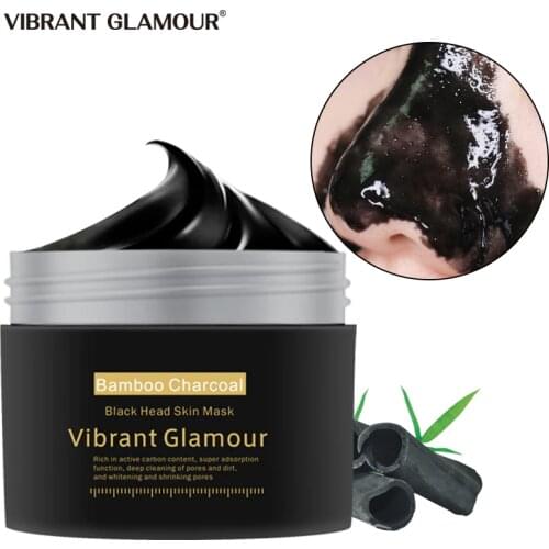 Bamboo Charcoal Blackhead Face Mask Acne Treatment Shrink Pores Oil Control Peeling Facial Mask Whiten Skin Care