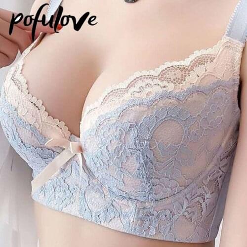 Push Up Bra for Women Plus Size Bras Bralette Lace Bra Underwear Seamless Sexy Lingerie Soutien Gorge Femme D E Brassiere Top